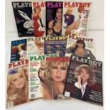 Year set 1989 - 12 issues of Playboy: Entertainment for Men, adult erotic magazine.