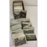 Ex Dealers stock - 300+ assorted vintage British topographical postcards, most in plastic envelopes.
