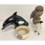 4 items of vintage Poole pottery.