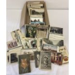 A box containing approx. 620 Victorian and vintage postcards.