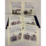 A folder of Limited Edition Queen's Diamond Jubilee first day covers with commemorative coins.