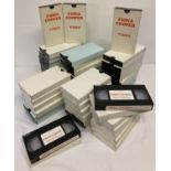 A quantity of 46 Fiona Cooper adult erotic films on VHS tape.