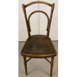 An early 20th century Thonet bentwood chair, design No. 114.