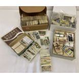A quantity of assorted vintage loose tea cards.