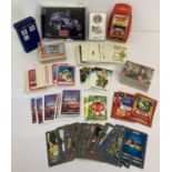 A collection of assorted trading cards, collectable cards and card games.