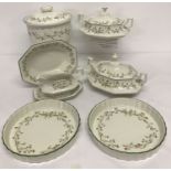 A collection of "Eternal Beau" design dinner ware by Johnson Brothers.