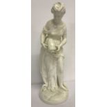 A vintage continental porcelain blanc de chine style classical figure.