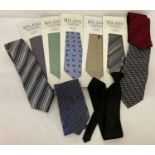 10 boxed and unboxed mostly silk ties.
