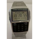 A men's Multi Lingual Illuminator calculator watch by Casio.