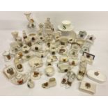 A large quantity of assorted vintage crested ware china items.