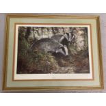 A large framed & glazed Dorothea Hyde Limited edition print entitled " Exploring".