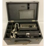 A boxed vintage opticians Lister Hand Lamp 948/411 by Theodore Hambline, London.