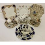 A quantity of vintage English bone china tea for 2 and tea for 3 sets.