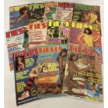 12 vintage early 1980's issues of Fiesta, adult erotic magazine.