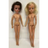 2 vintage Sindy dolls. 1976 brunette Fun Time Sindy and a blonde 1980 2nd generation Sindy.