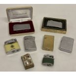 8 assorted vintage lighters, some boxed.