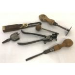 A collection of vintage tools.