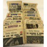 23 vintage newspapers from 1930's- 1950's.