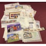 A collection of Jersey collectors, mint stamp sets and mini sheets.