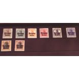 8 WWI era stamps from German occupied Belgium.
