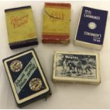 5 packs of vintage playing cards.