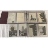 An album containing 128 vintage postcards depicting British Churches, to include some good RP's.