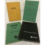 4 vintage vehicle instruction books.