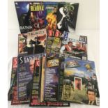A collection of Sci Fi TV magazines and Comic Book graphic novels.