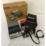 A 1960/70s Philips battery cassette recorder EL3302.