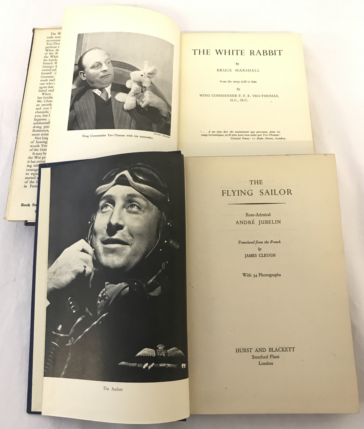2 vintage military books. "The White Rabbit" by Bruce Marshall. - Image 2 of 2