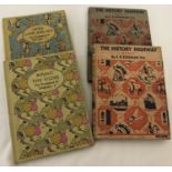 4 vintage illustrated children's books.