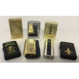 A collection of 7 vintage and modern lighters. To include Philip Mercier.