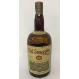 A large vintage display one gallon whisky bottle for Old Smuggler Gaelic Whisky.