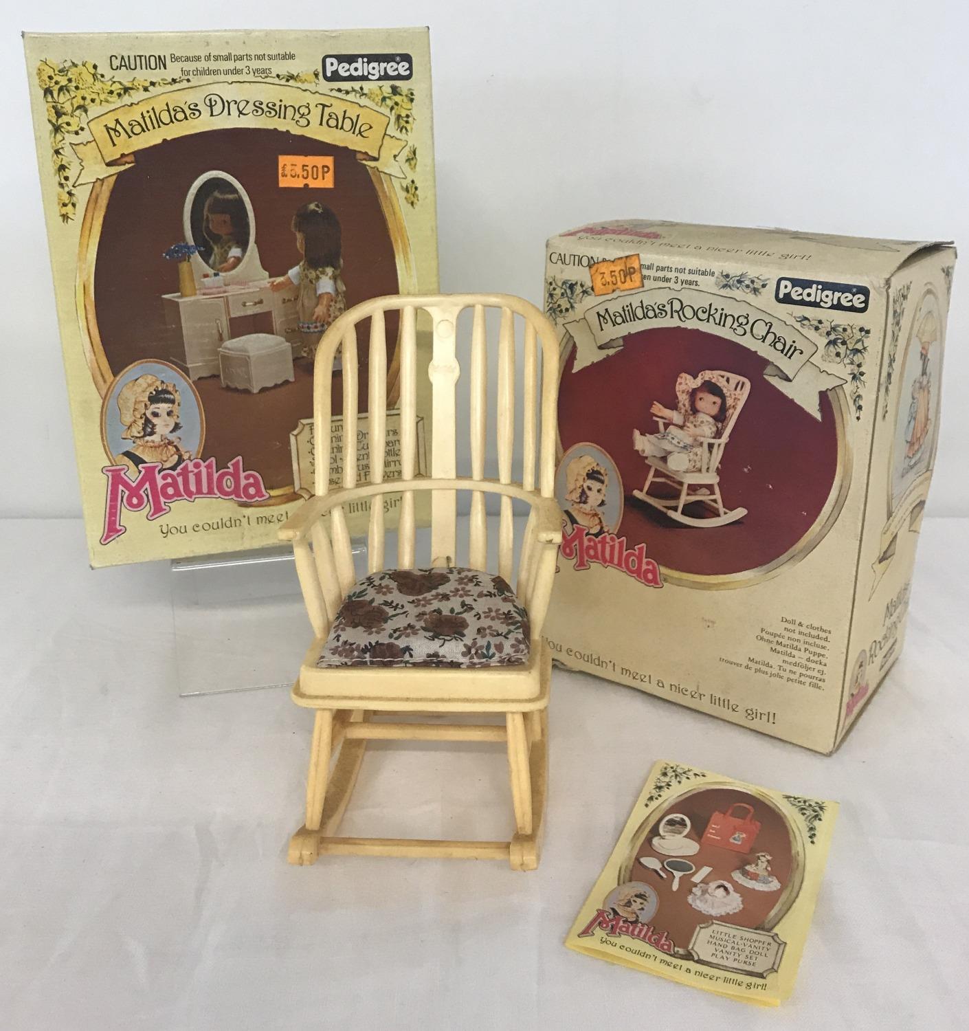 2 x 1970's Pedigree Toys boxed Matilda accessories.