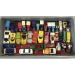 A tray of assorted vintage diecast vehicles to include Matchbox, Corgi and Lledo.
