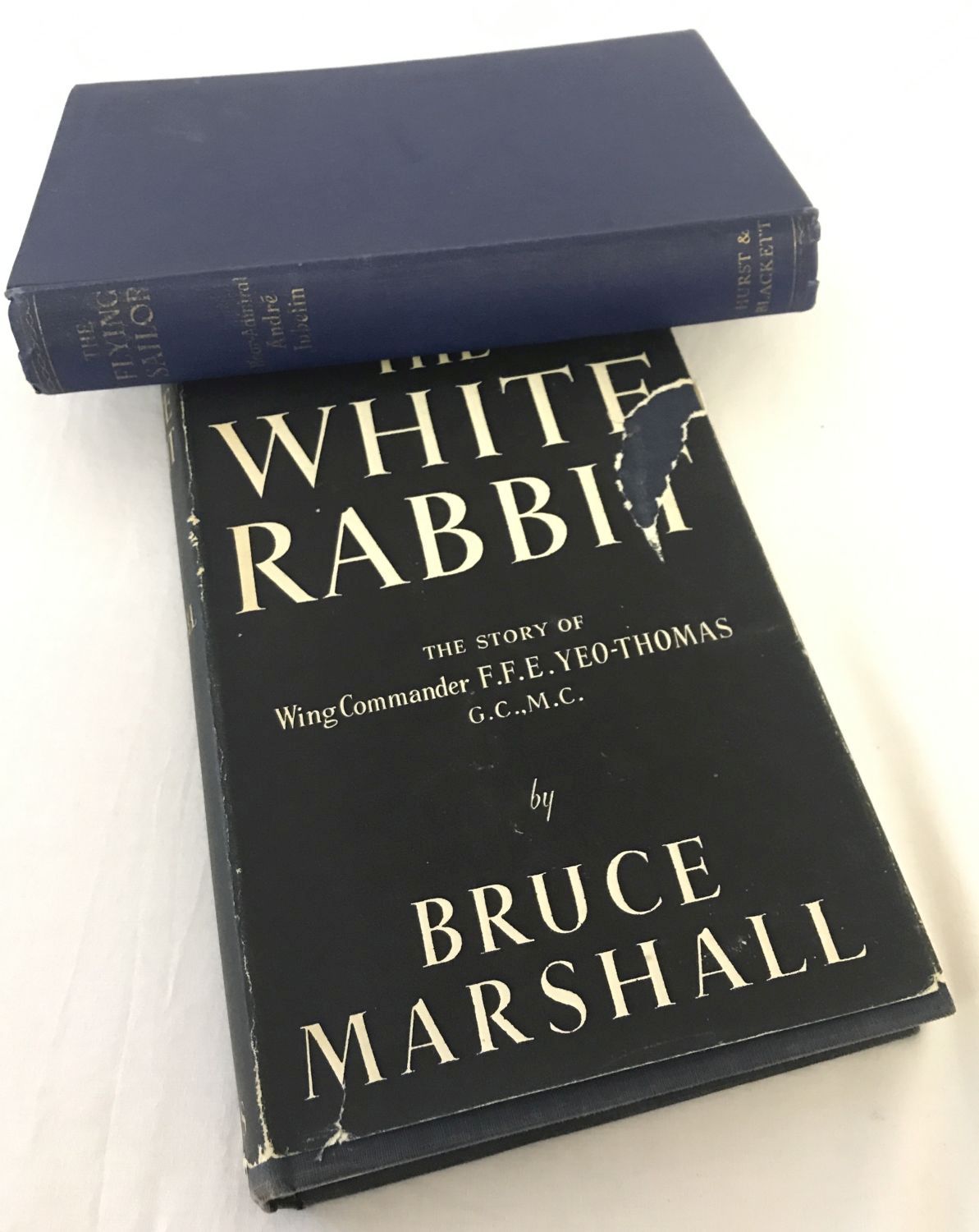 2 vintage military books. "The White Rabbit" by Bruce Marshall.