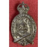 A WWI Style New Zealand Railway Battalion Officers cap badge.