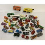A quantity of diecast toy vehicles by Corgi in play worn condition.