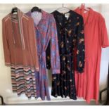 4 vintage dresses from 1960's and 80's.