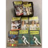 A quantity of Wisden Cricket Monthly magazines dating from 1979 to 1986.