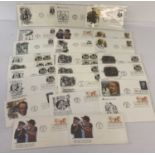 24 assorted American first day covers from the 1970's.