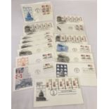 15 American first day covers from the 1980's to include examples from the "American Flag Definitive