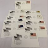 A set of 10 "American Flag Series" first day covers from the USA. All with different stamps.