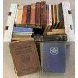 A box of assorted vintage books to include books on Science, Photography, Medicine, Cooking & Bibles