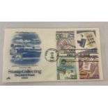 An American "Stamp Collecting Booklet Pane 1986" first day cover.