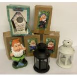 A collection of modern garden ornaments, in as new condition.