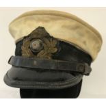 A WWI style Imperial German U-Boat Captains visor cap.