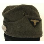 A German WWII style SS - VT M34 Overseas Cap.