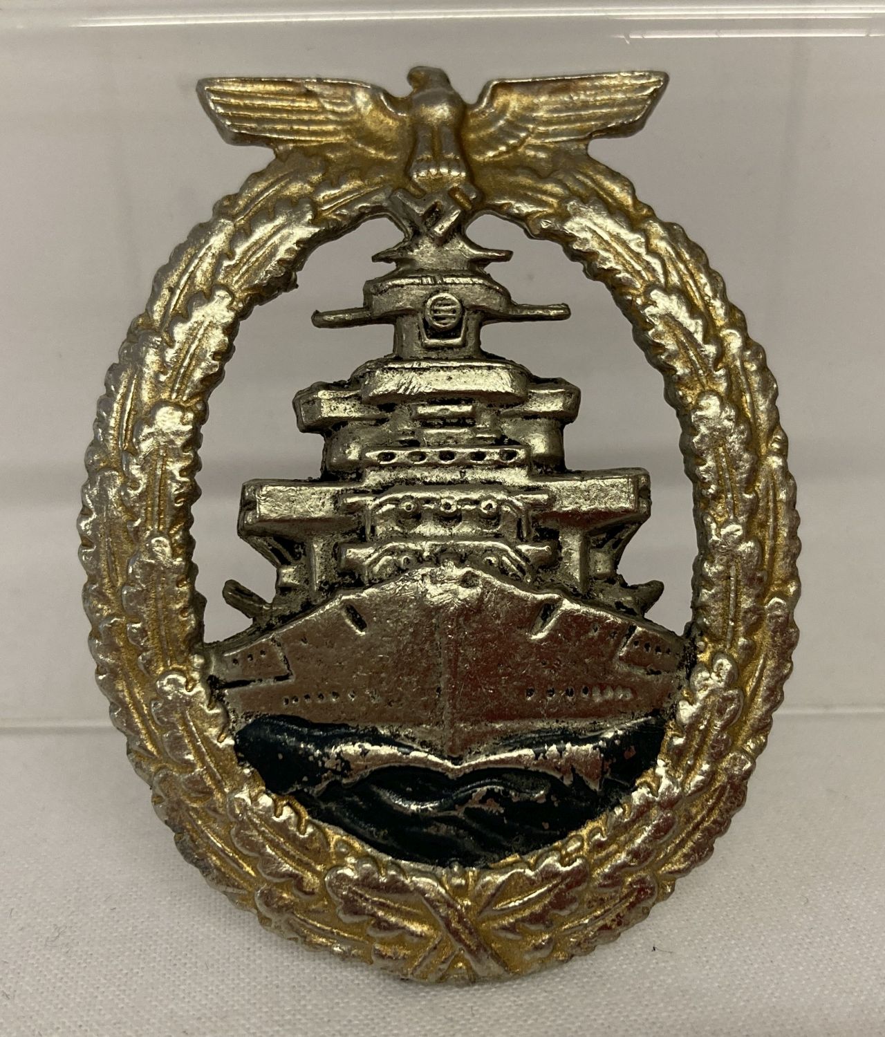 A WWII style German Kreigsmarine high seas fleet badge.