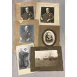 6 vintage photographic portraits and pictures.